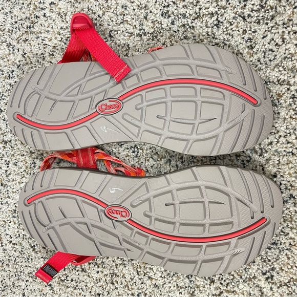 Chaco Red and Orange Sandals - Picture 6 of 9